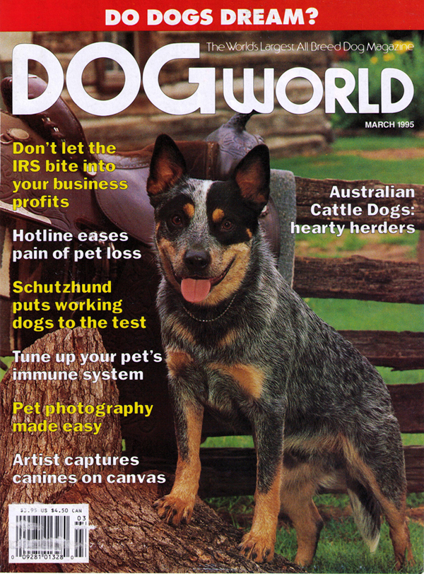 Schutzhund article on the cover of DogWorld Magazine
